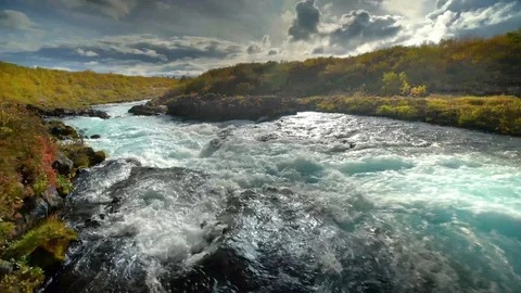 Iceland River 스톡 동영상 96001244