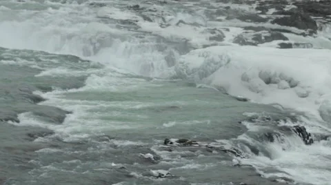 Iceland River Tight Video stock 50544174
