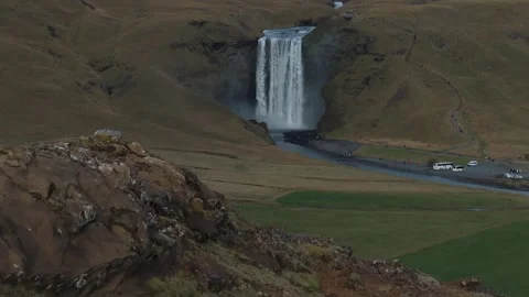 Iceland skogafoss Stock Footage 286992730