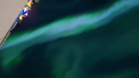 Iceland: Sky Explodes As Massive Northern Lights Blaze Above Reykjavik Stock Footage 326360591