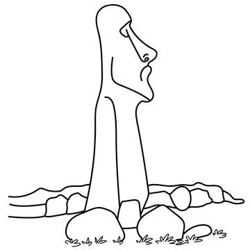 Iceland statue Stock Illustration