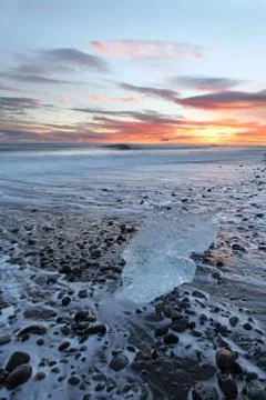 Iceland sunset Stock Photos