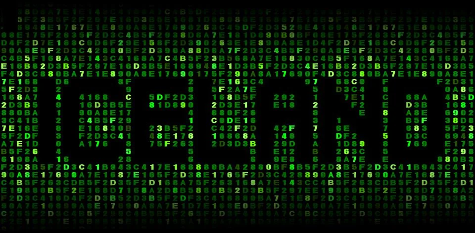 Iceland text on hex code illustration Stock Illustration