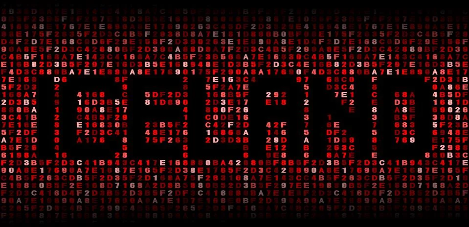 Iceland text on hex code illustration Stock Illustration