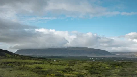 Iceland time lapse Video stock 134038635