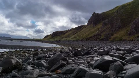 Iceland Timelapse Beach Stock Footage 153289591