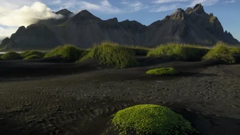Iceland Timelapse Black Beach Stock Footage 153289226