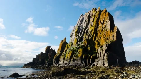 Iceland Timelapse Coast Stock Footage 153289732