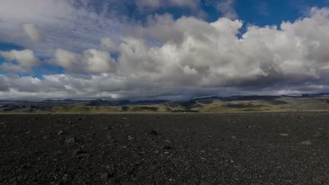 Iceland Timelapse Desert Stock Footage 153287760