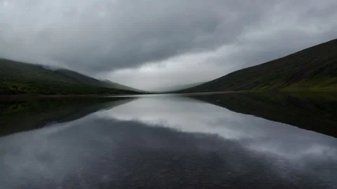 Iceland Timelapse Lake Reflection Stock Footage 153289278