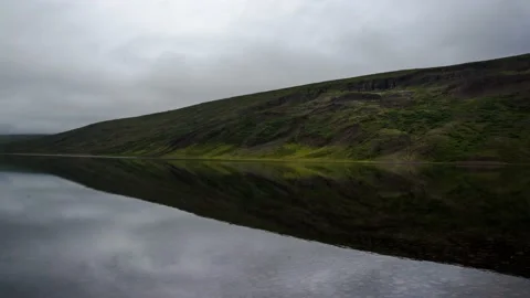 Iceland Timelapse Lake Reflection Stock Footage 153289299