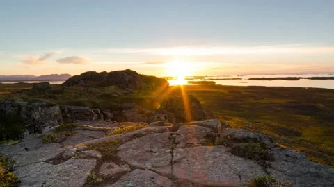 Iceland Timelapse Sunset Stock Footage 153290519