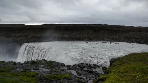 Iceland Timelapse Waterfall Stock Footage 153289373