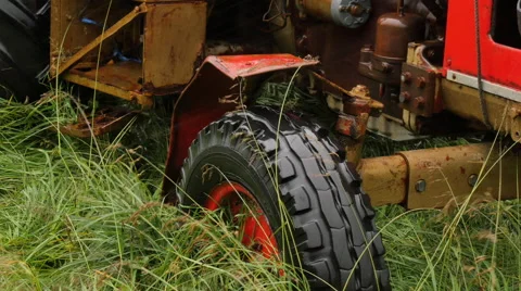 ICELAND tractor Traktor wreck Stock Footage 57468068