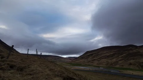 Iceland Valley Timelapse Video stock 86444998