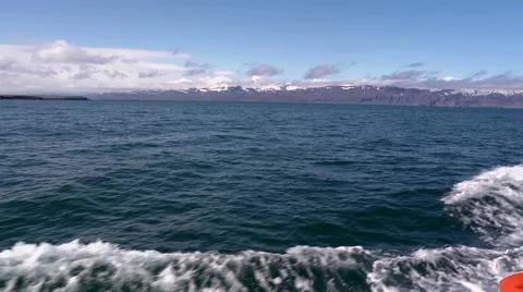 Iceland, View from Boat Video stock 46316556