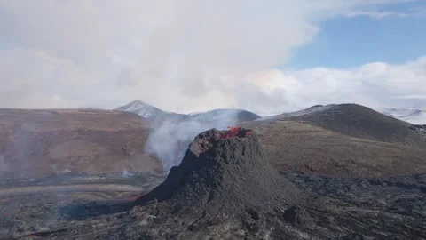 Iceland Volcano Stock Footage 243937953