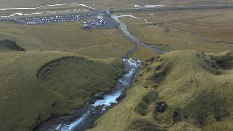 Iceland Watefall Stock-Footage 128661674