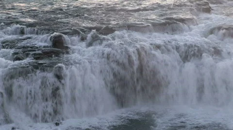 Iceland waterfall Stock Footage