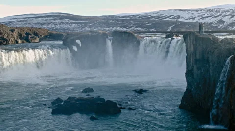 Iceland waterfall Video stock 53085813