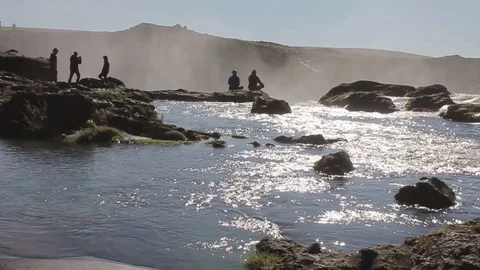 Iceland Waterfall Stock Footage 74017611