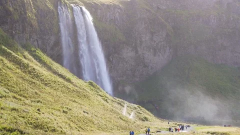 Iceland Waterfall 스톡 동영상 101209098
