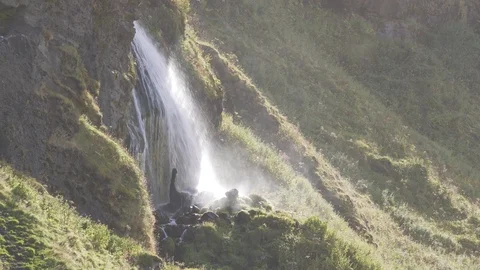 Iceland waterfall 스톡 동영상 101209389