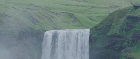 Iceland Waterfall Slow Motion Stock Footage 266709903