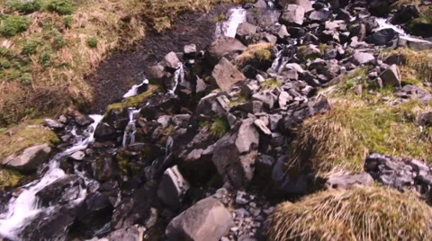 Iceland - Waterfall at Stöng Stock Footage 52534829
