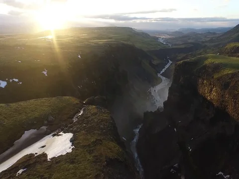 Iceland Waterfalls Stock Footage 73953475