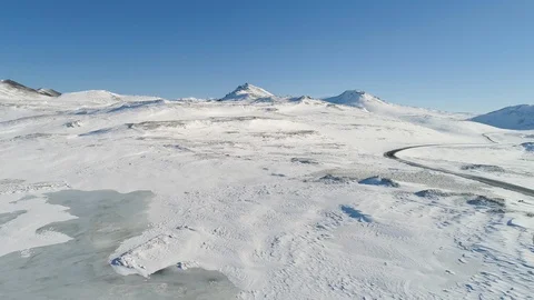 Iceland, winter landscape Video stock 88859374