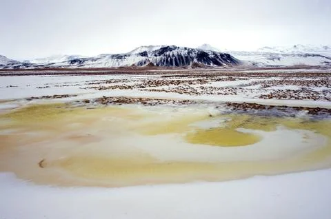 Iceland in the winter Stock Photos