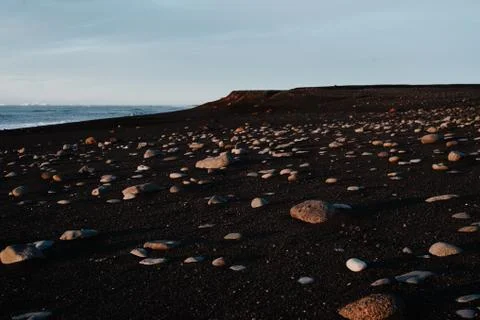 An icelandic beach Stock Photos