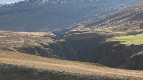 Icelandic canyon Stock Footage 91282705