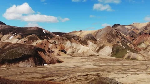 Icelandic colored mountains.  Stock Footage 151198641