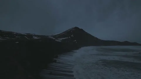 Icelandic cost Video stock 178877037