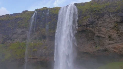 Icelandic Falls at Selfoss Stock Footage 81855330