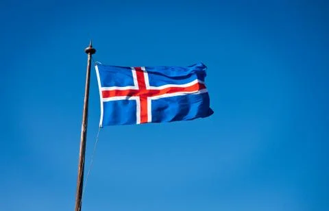 Icelandic flag Stock Photos