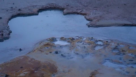Icelandic geothermal pool Stock Footage 103277692