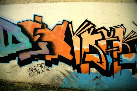 Icelandic graffiti Foto stock