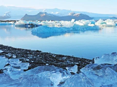 Icelandic ice Stock Photos