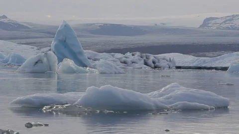 Icelandic icebergs Stock Footage 77164116