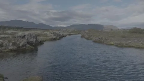 ICELANDIC LAKE Video stock 328151488