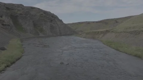 ICELANDIC LAKE Video stock 328151496