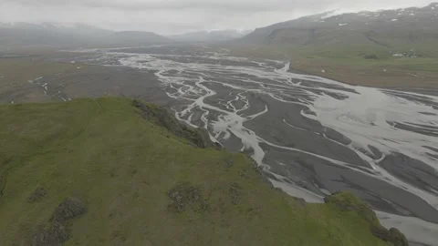 Icelandic landscape - Drone video Stock Footage 231485783