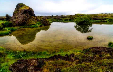 Icelandic reflections Stock-Fotos
