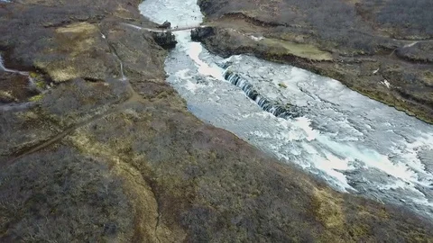 Icelandic River Flowing 스톡 동영상 101708977