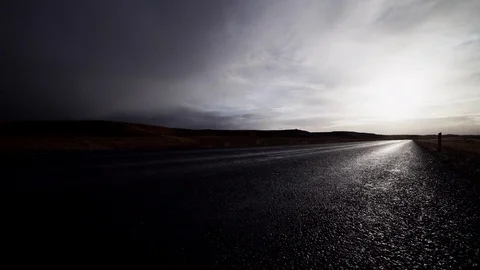 Icelandic road 2 Stock Footage 78261268