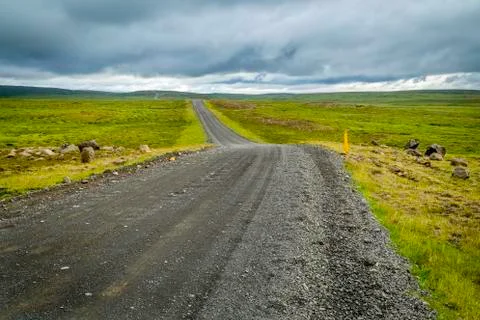 Icelandic road 스톡 사진