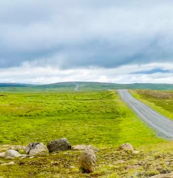 Icelandic road Stock Photos